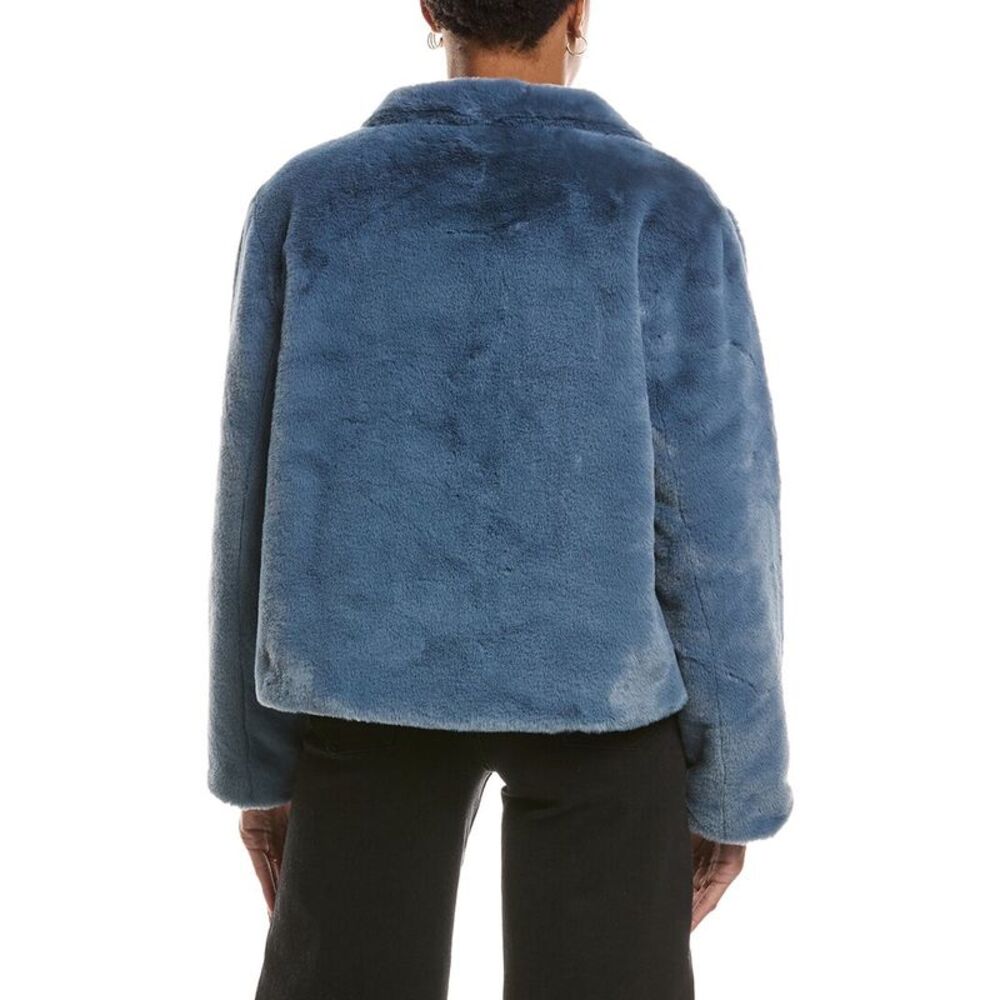Velvet By Graham & Spencer Womens Sheena Lux Jacket, Navy - Picture 2 of 3